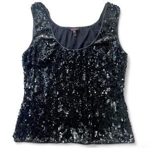 Escada Black Sequin Tank Top